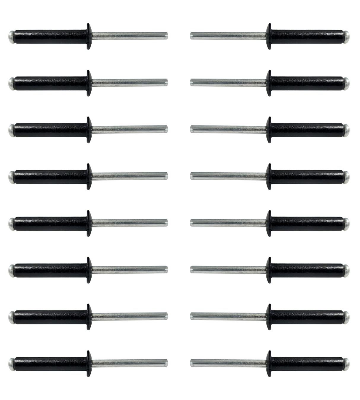 Trailhead Rivets Black 20 pieces - 1 in