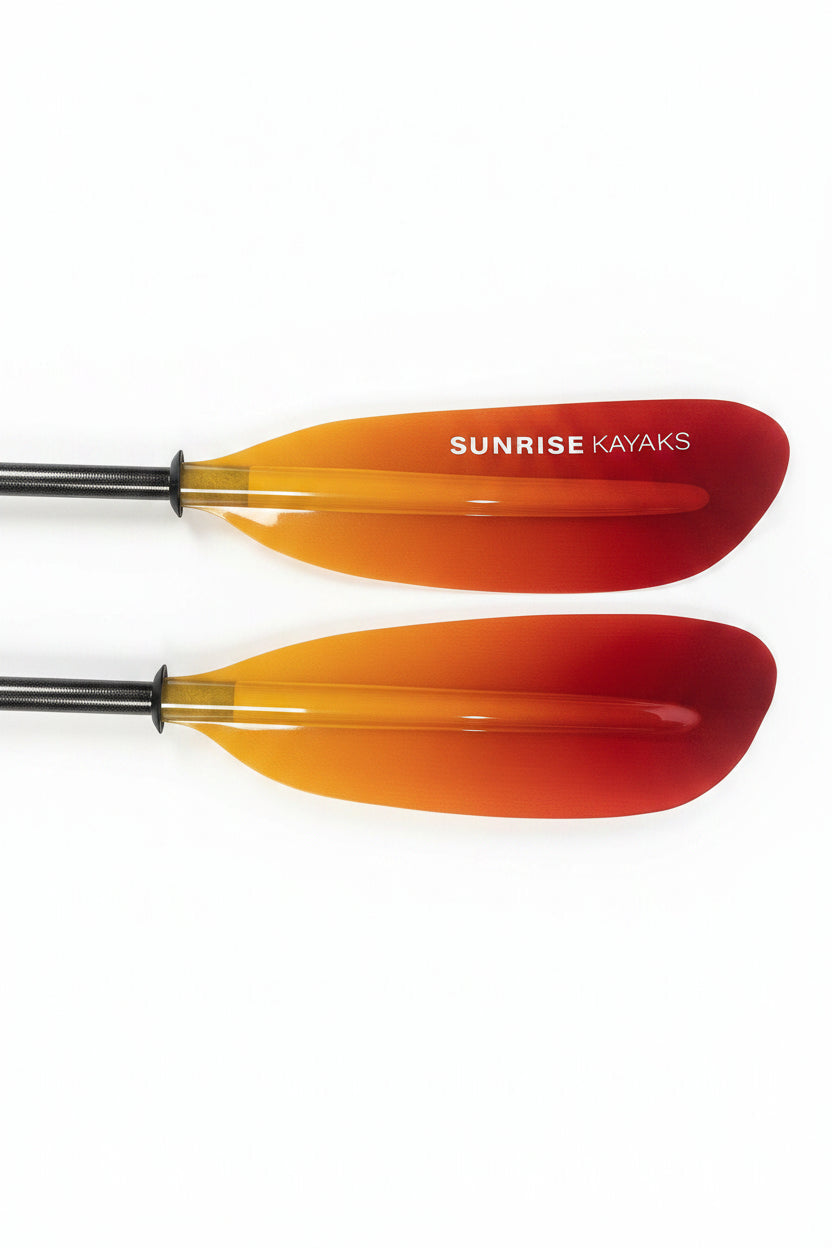 Sunrise Kayaks Carbon 2pc Adjustable Kayak Paddle Fiberglass Blade, 220-230cm