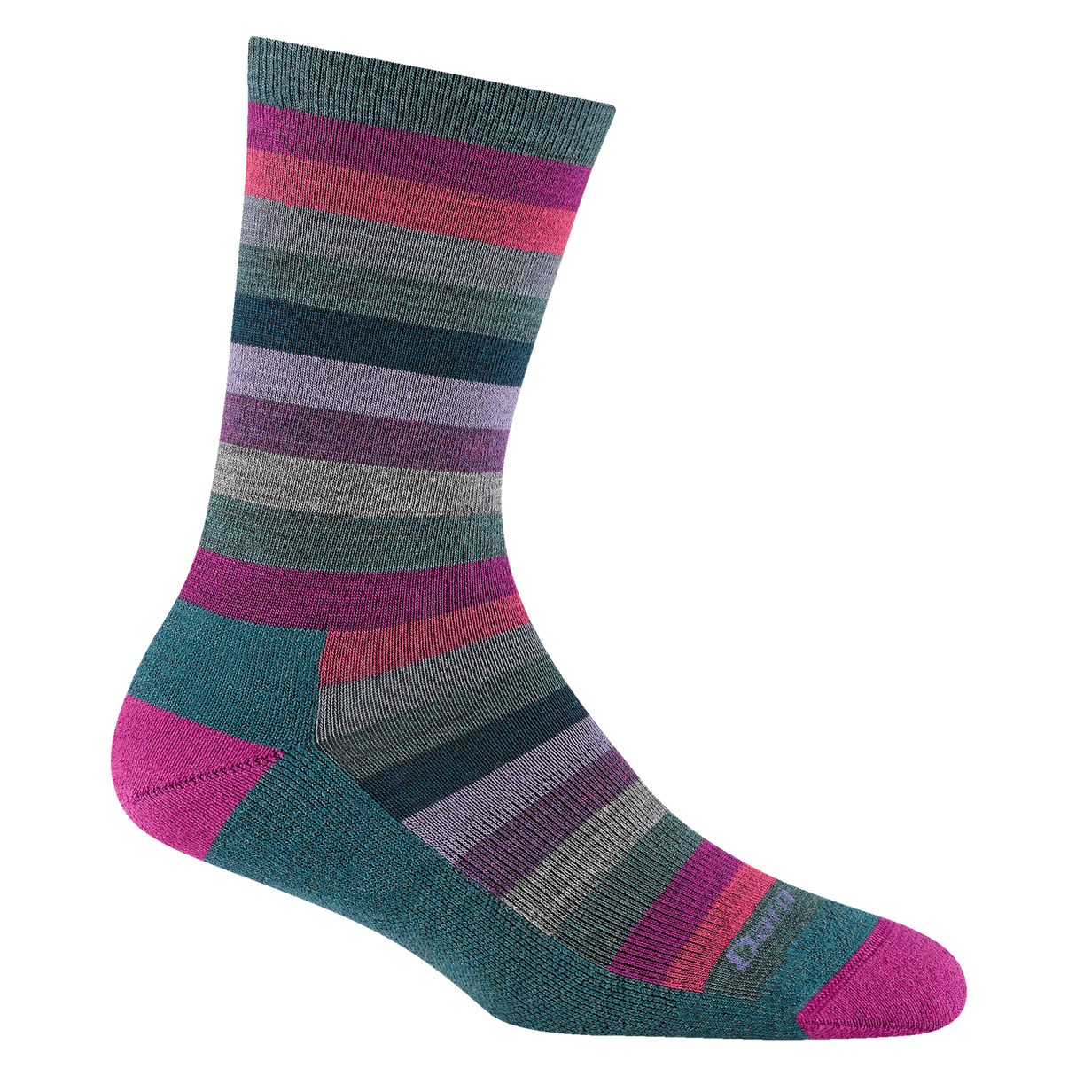 Darn Tough Mystic Stripe Cushioned Lightweight Lifestyle Crew Sock Women's 1644