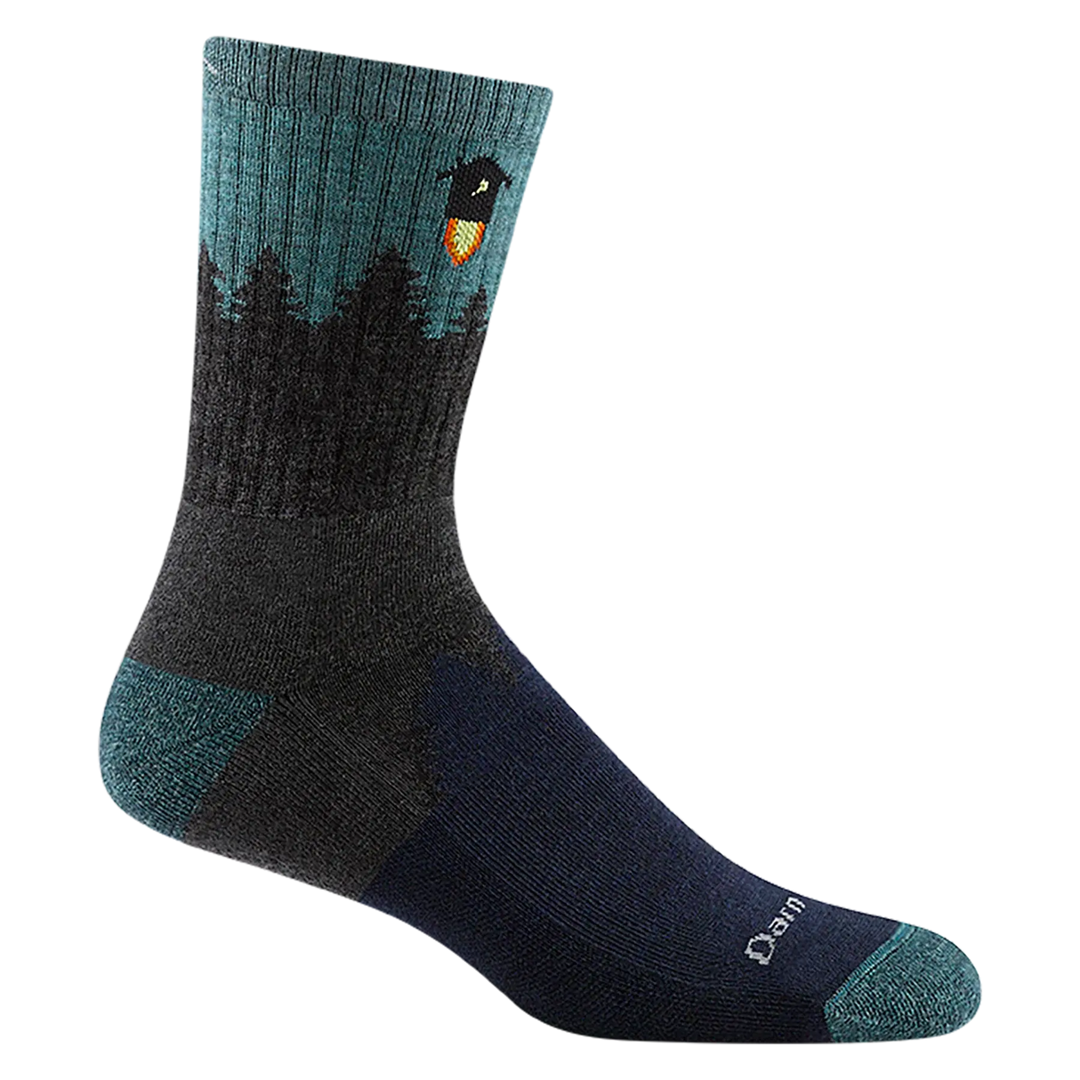 Darn Tough Number 2 Cushioned Midweight Hiking Micro Crew Sock Men's 1974