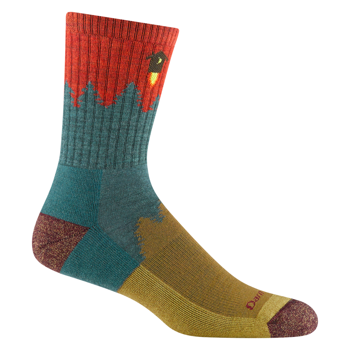 Darn Tough Number 2 Cushioned Midweight Hiking Micro Crew Sock Men's 1974