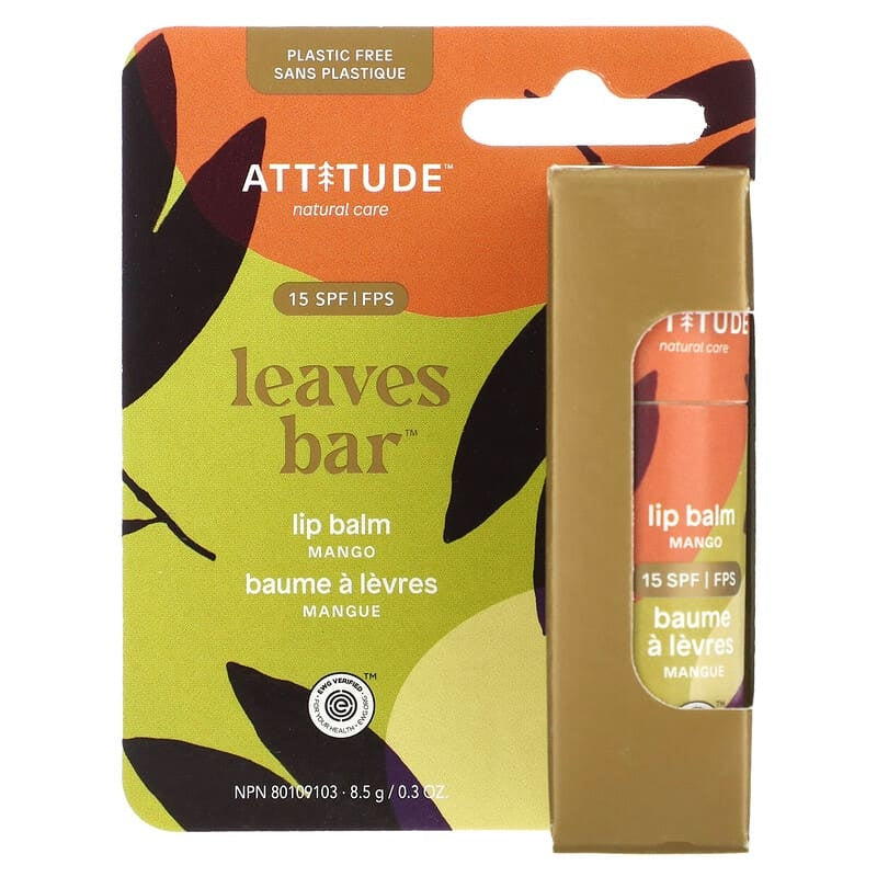Sunly Lip Balm SPF 15 Leaves Bar, Mango