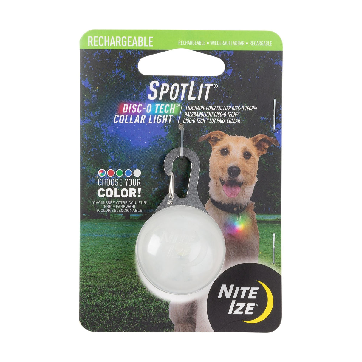 Nite Ize Pet Spotlit Rechargeable LED - Disc-O-Tech