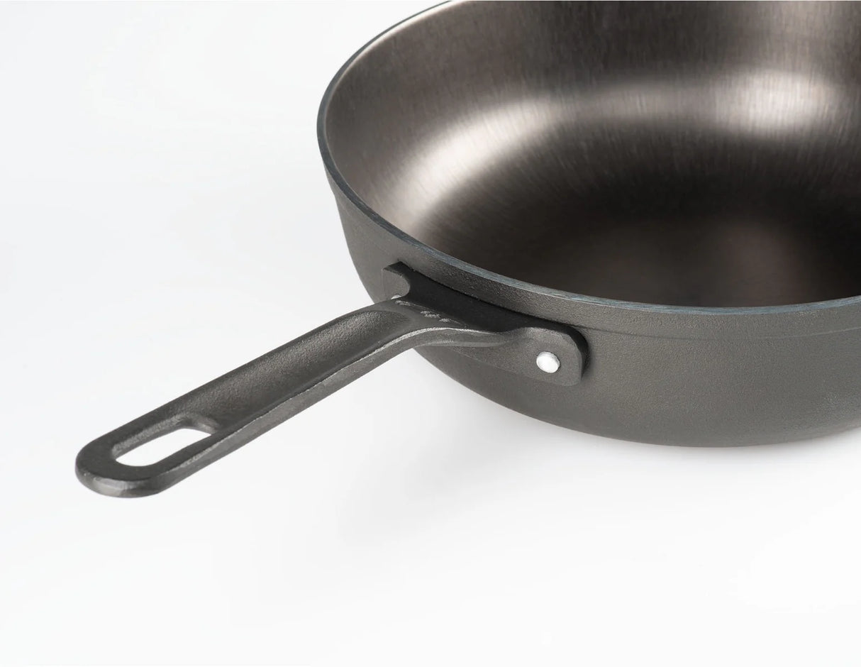 GSI Guidecast Deep Fry Pan with Lid 12"