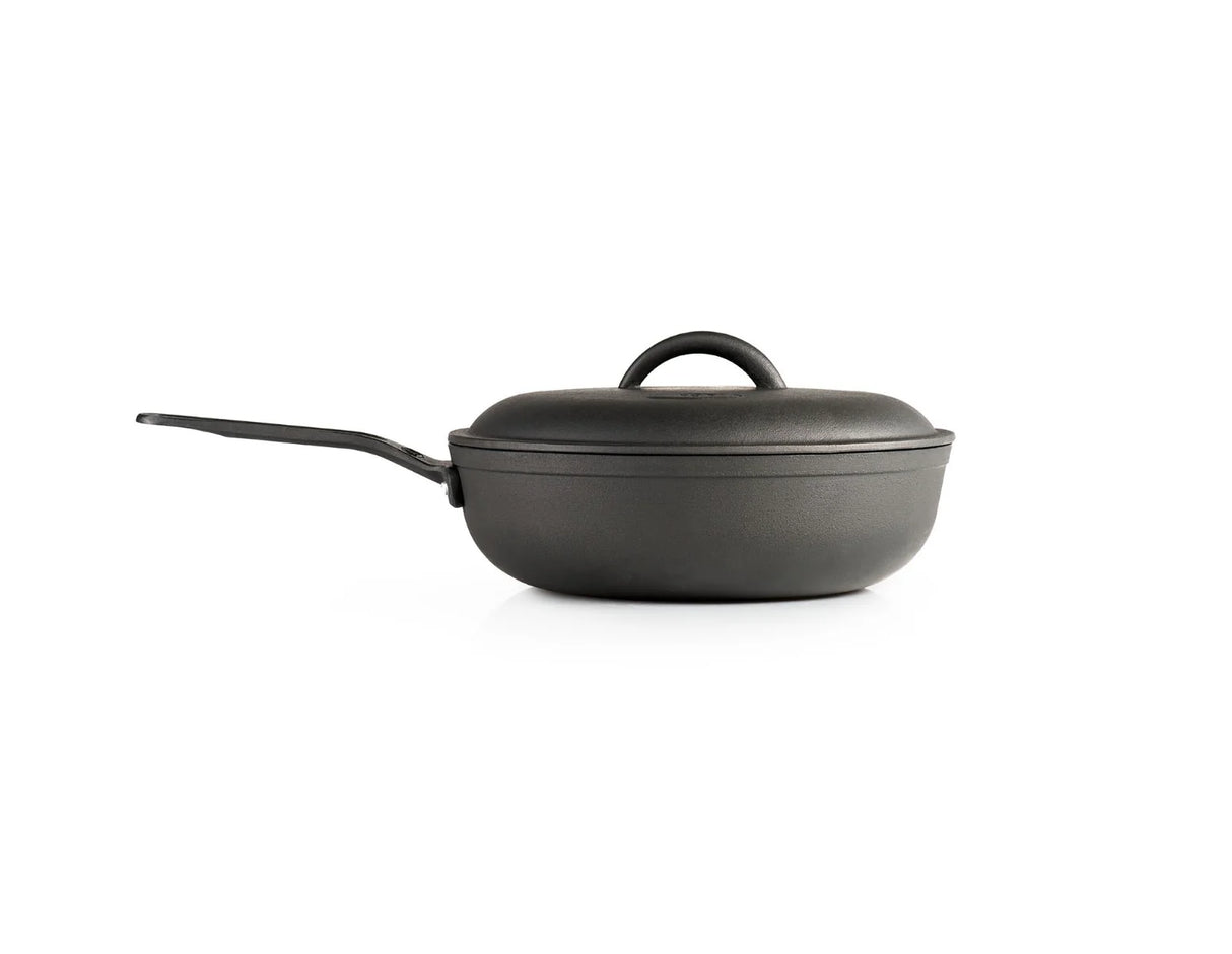 GSI Guidecast Deep Fry Pan with Lid 12"