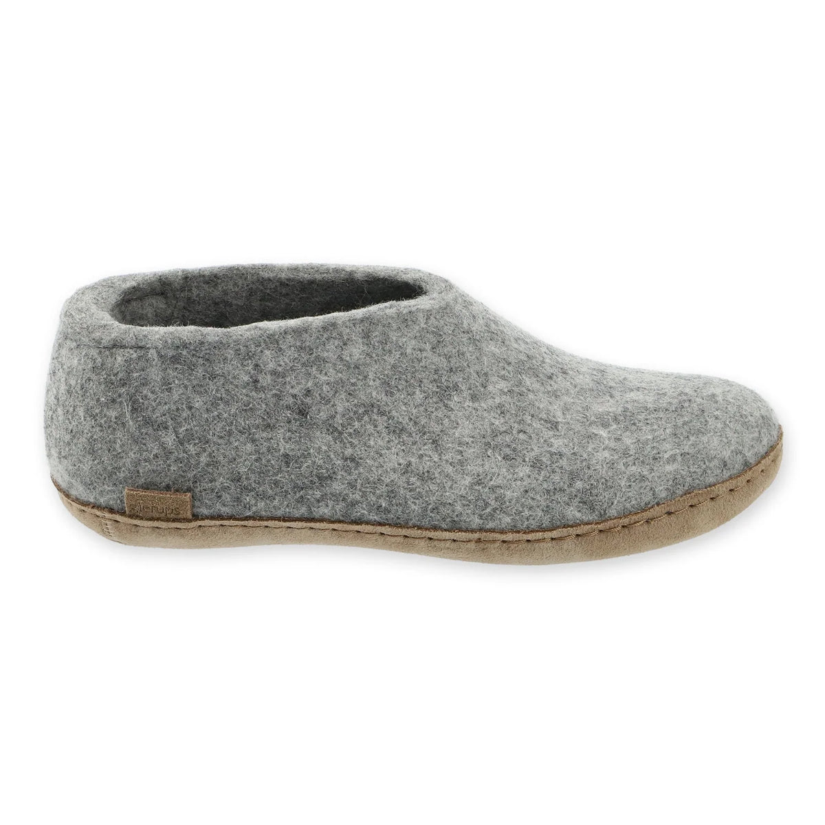 Glerups Felt Shoe With Leather Sole