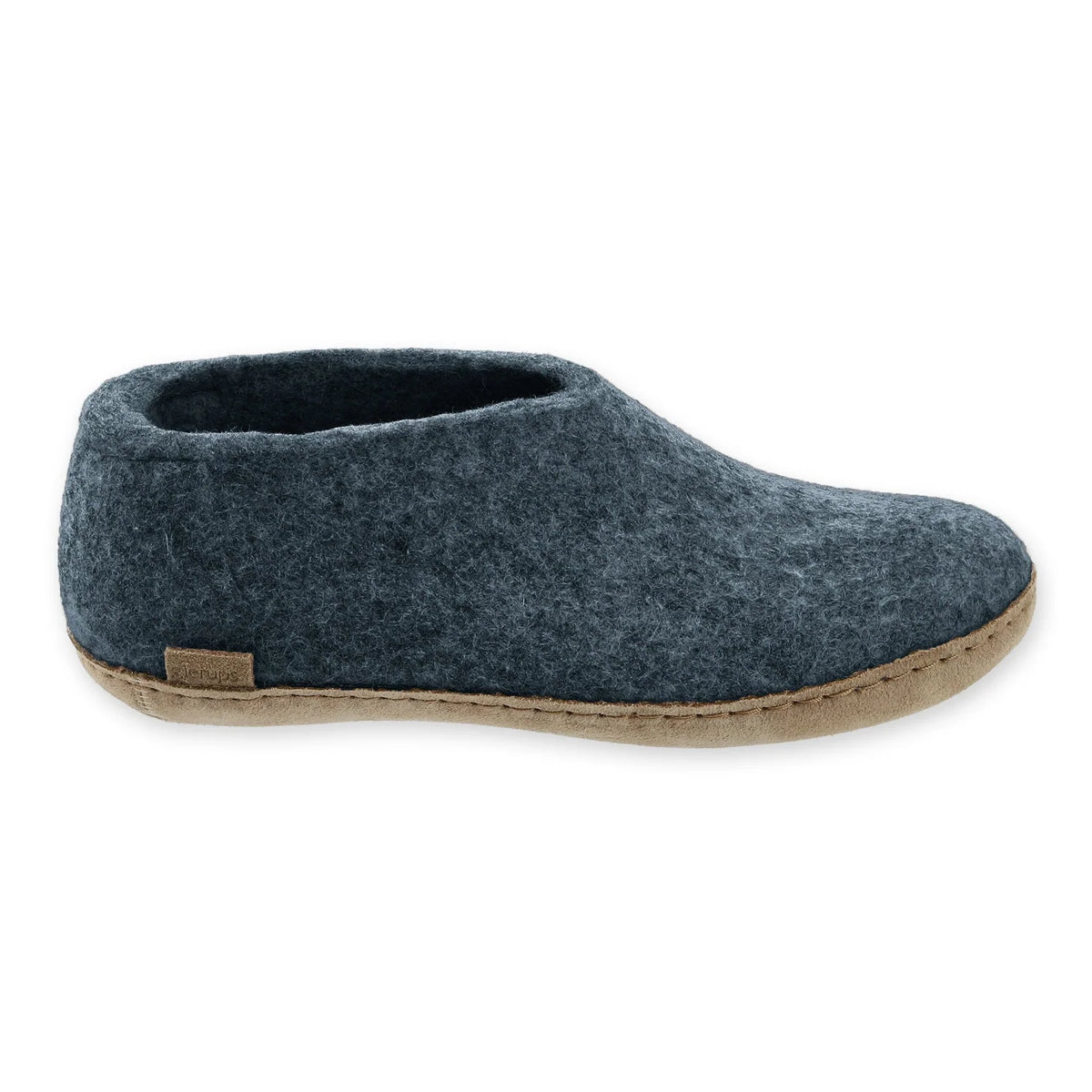 Glerups Felt Shoe With Leather Sole