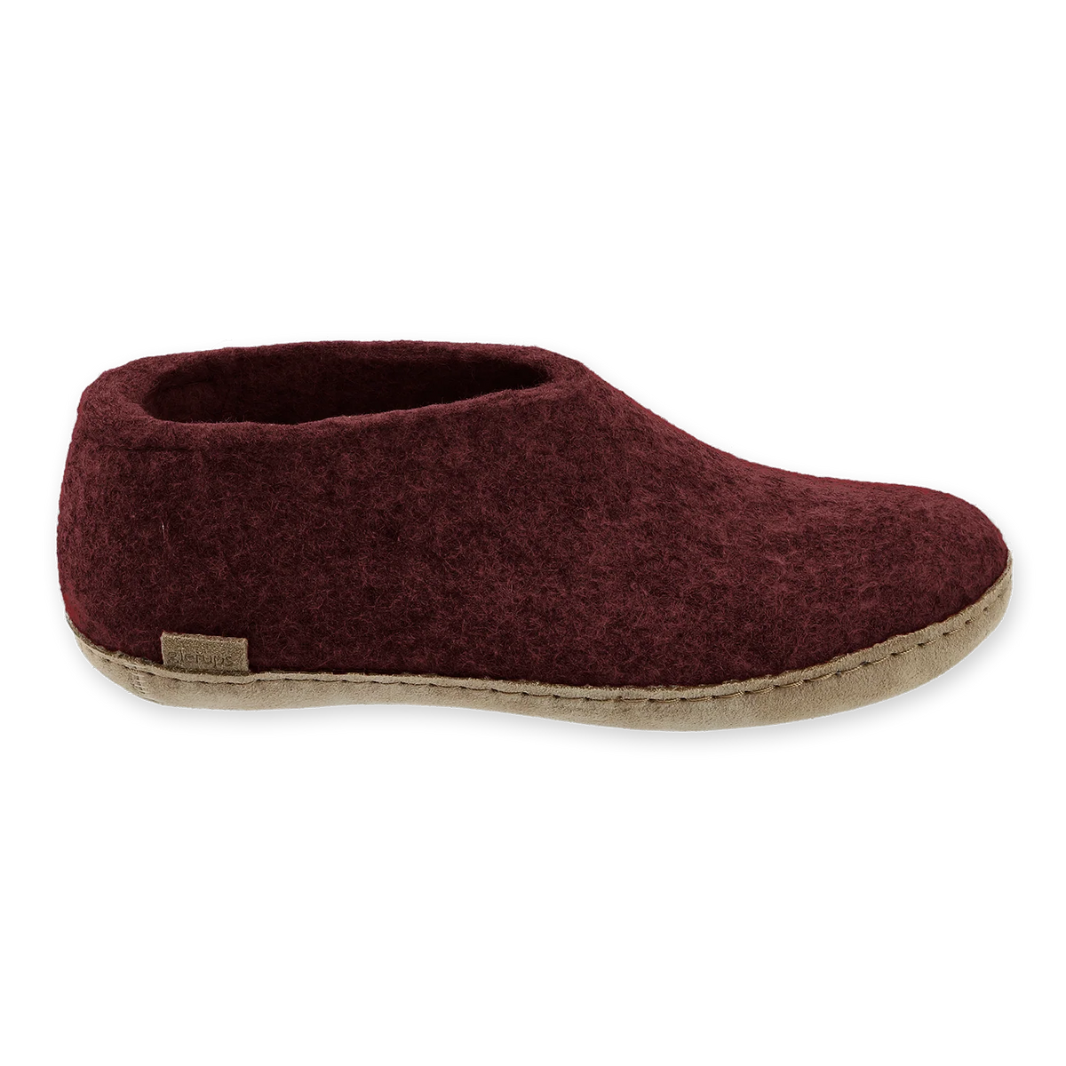 Glerups Felt Shoe With Leather Sole