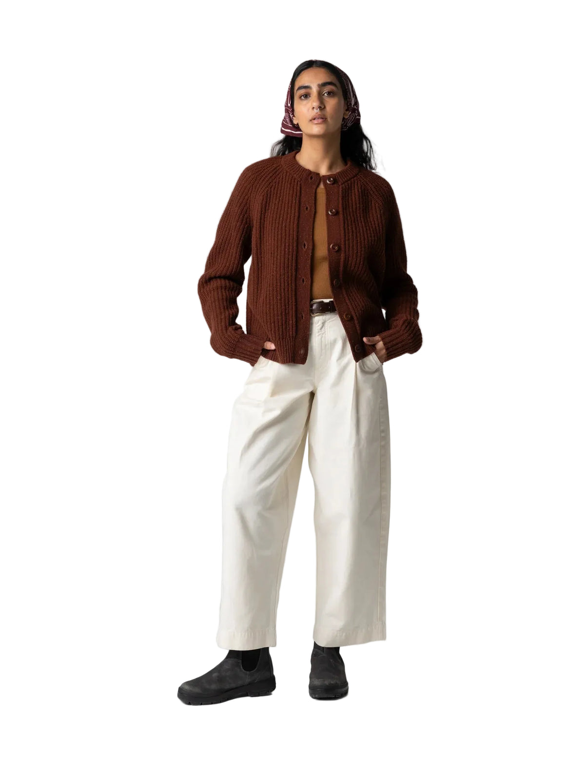 Finisterre Mora Crew Neck Cardigan Women's