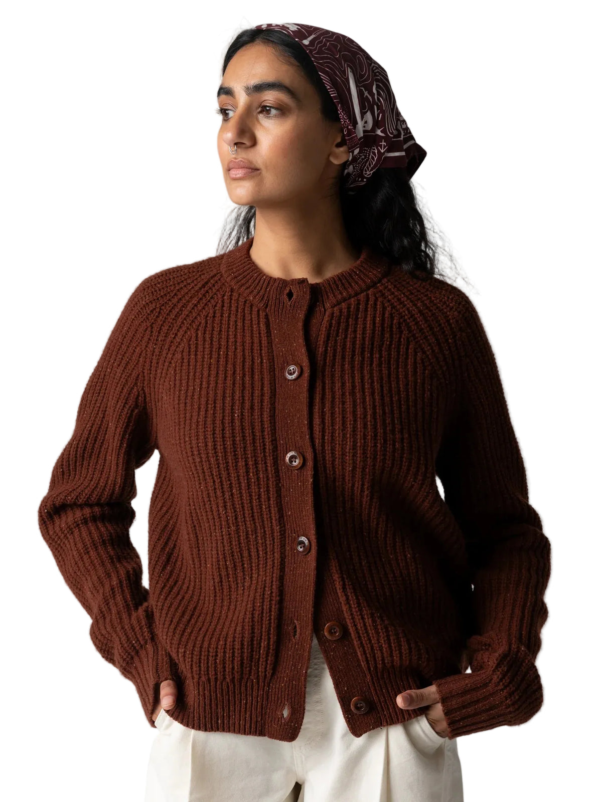 Finisterre Mora Crew Neck Cardigan Women's