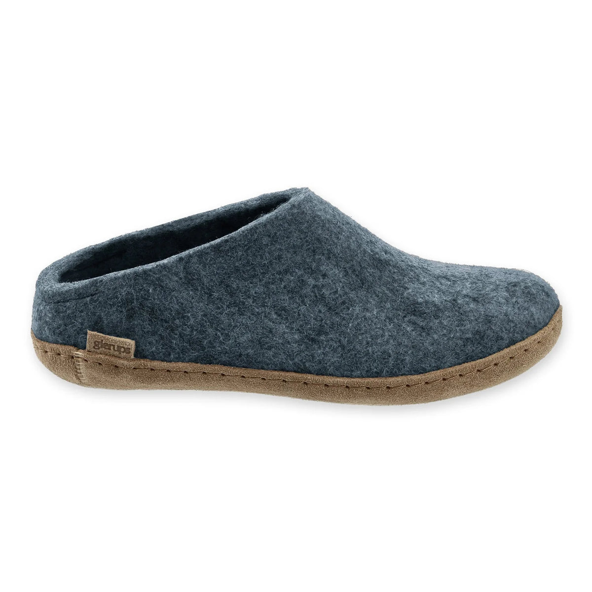 Glerups Felt Slipper With Leather Sole