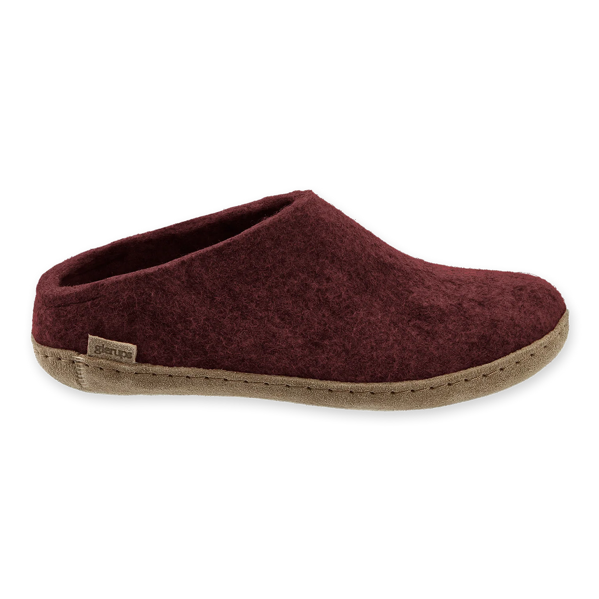 Glerups Felt Slipper With Leather Sole