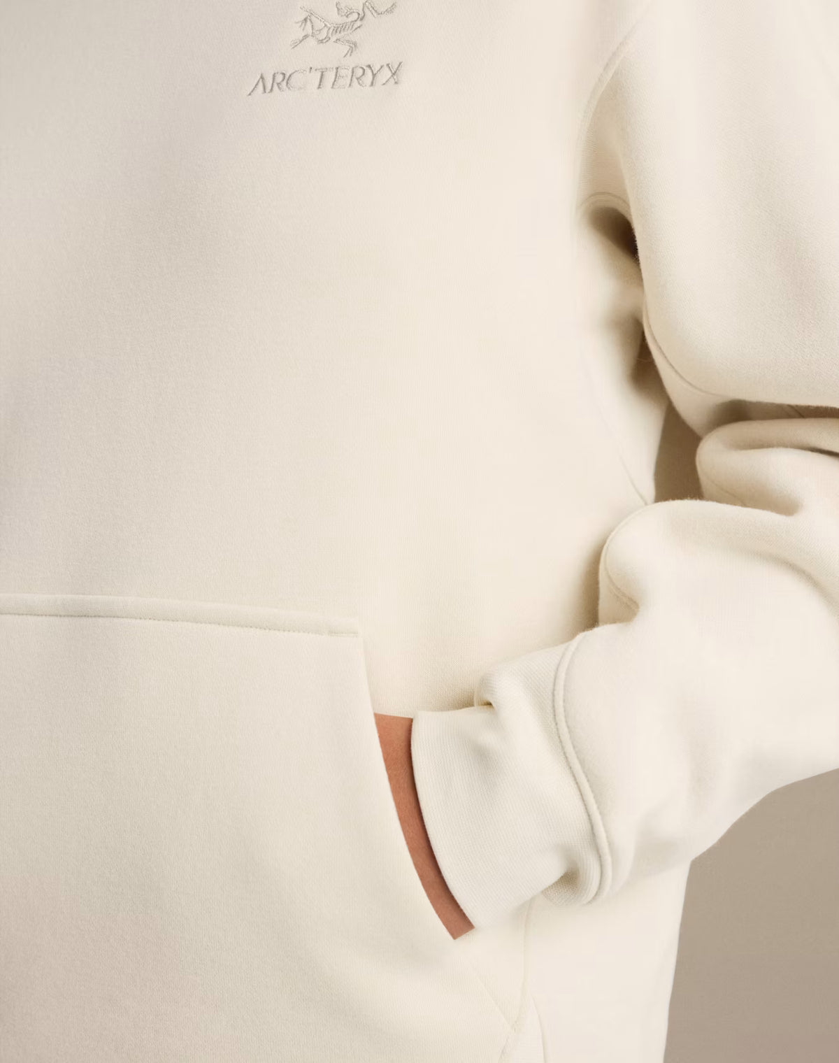 Sweat à capuche en polaire emblème Arc'teryx pour femme