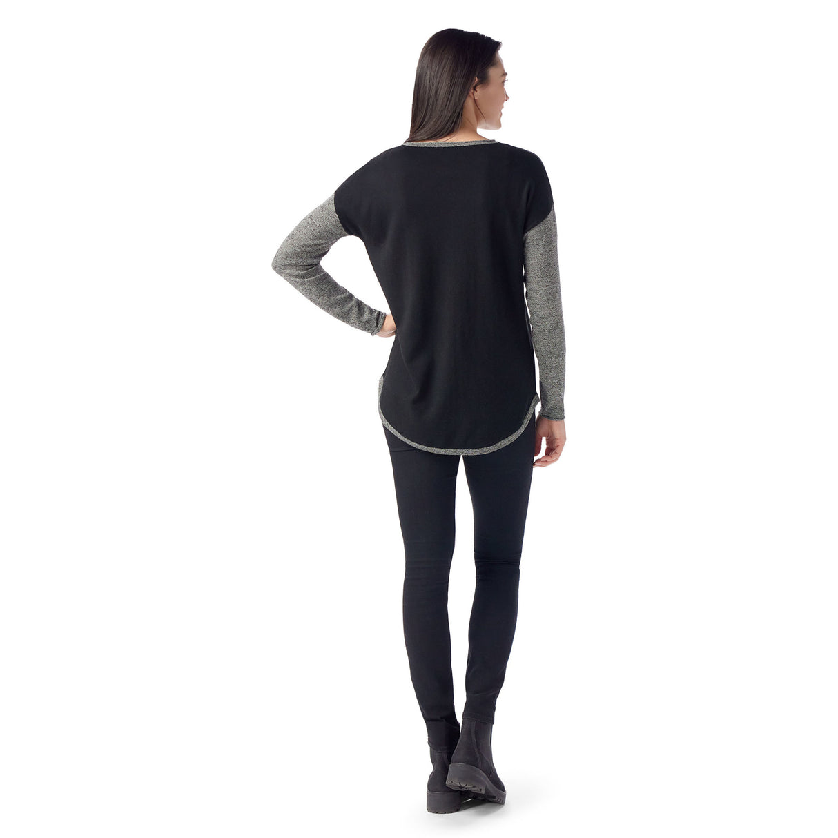 Smartwool Shadow Pine Colorblock Crew Sweater Women's