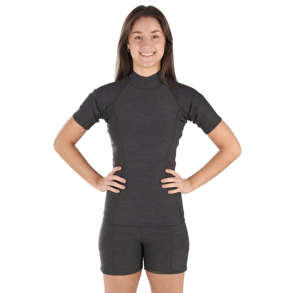Level Six Women's Sombrio Short Sleeve Neoprene Rashguard