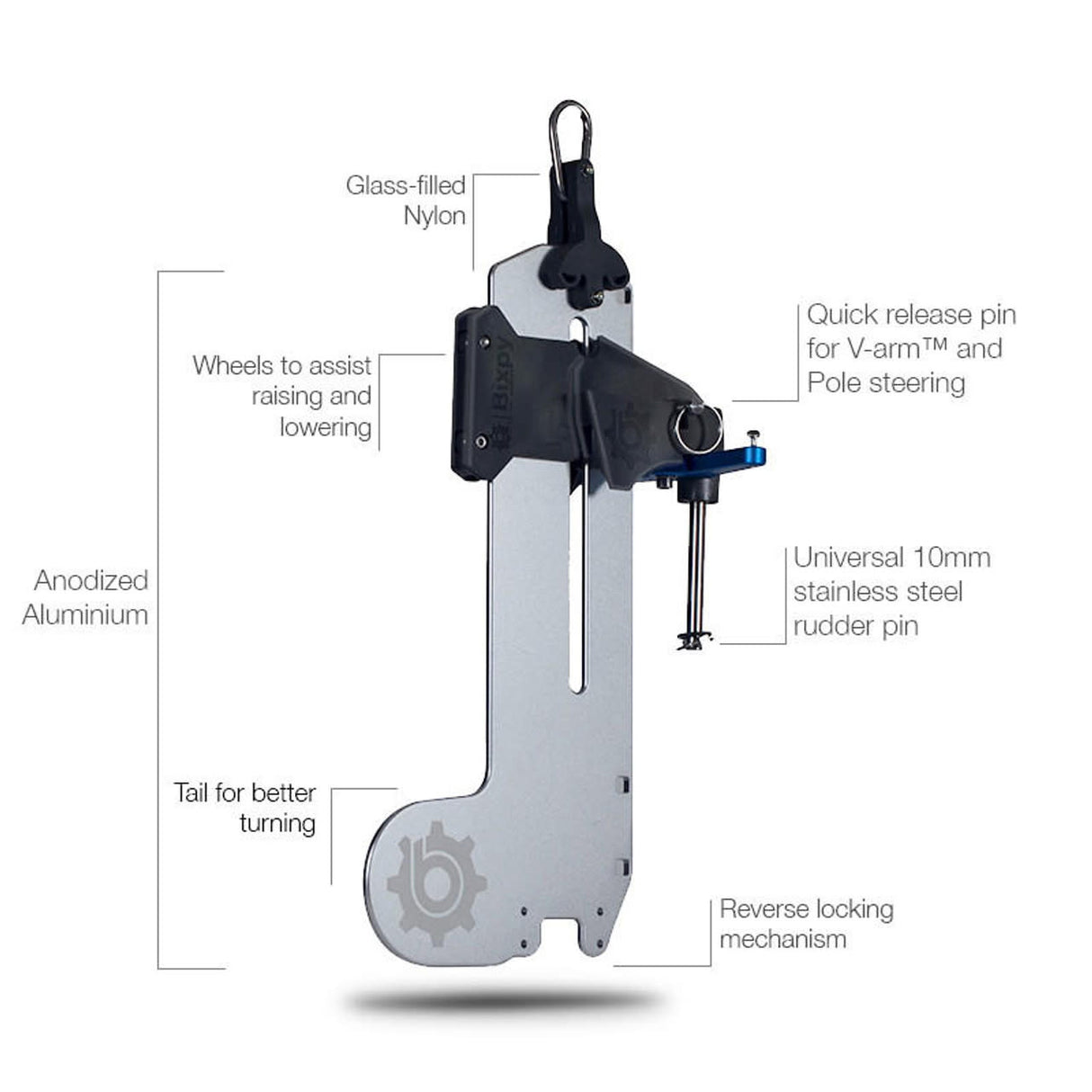 Bixpy Universal Versa Rudder With V-Arm Steering