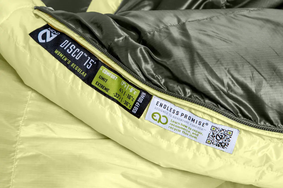 Nemo Disco 15F / -9C Endless Promise Down Sleeping Bag Women's Long