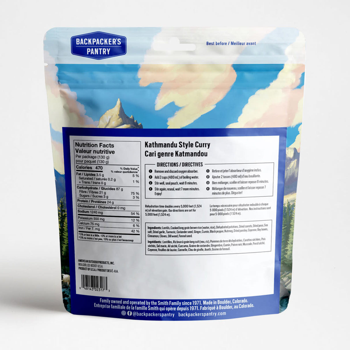 Backpackers Pantry Kathmandu Curry - Single Serving