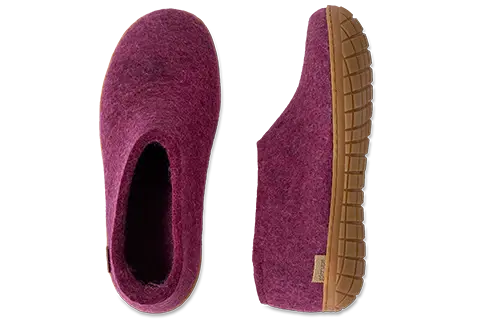 Glerups Felt Shoe With Rubber Sole