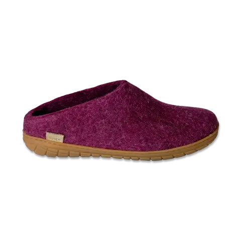 Glerups Felt Slipper With Rubber Sole