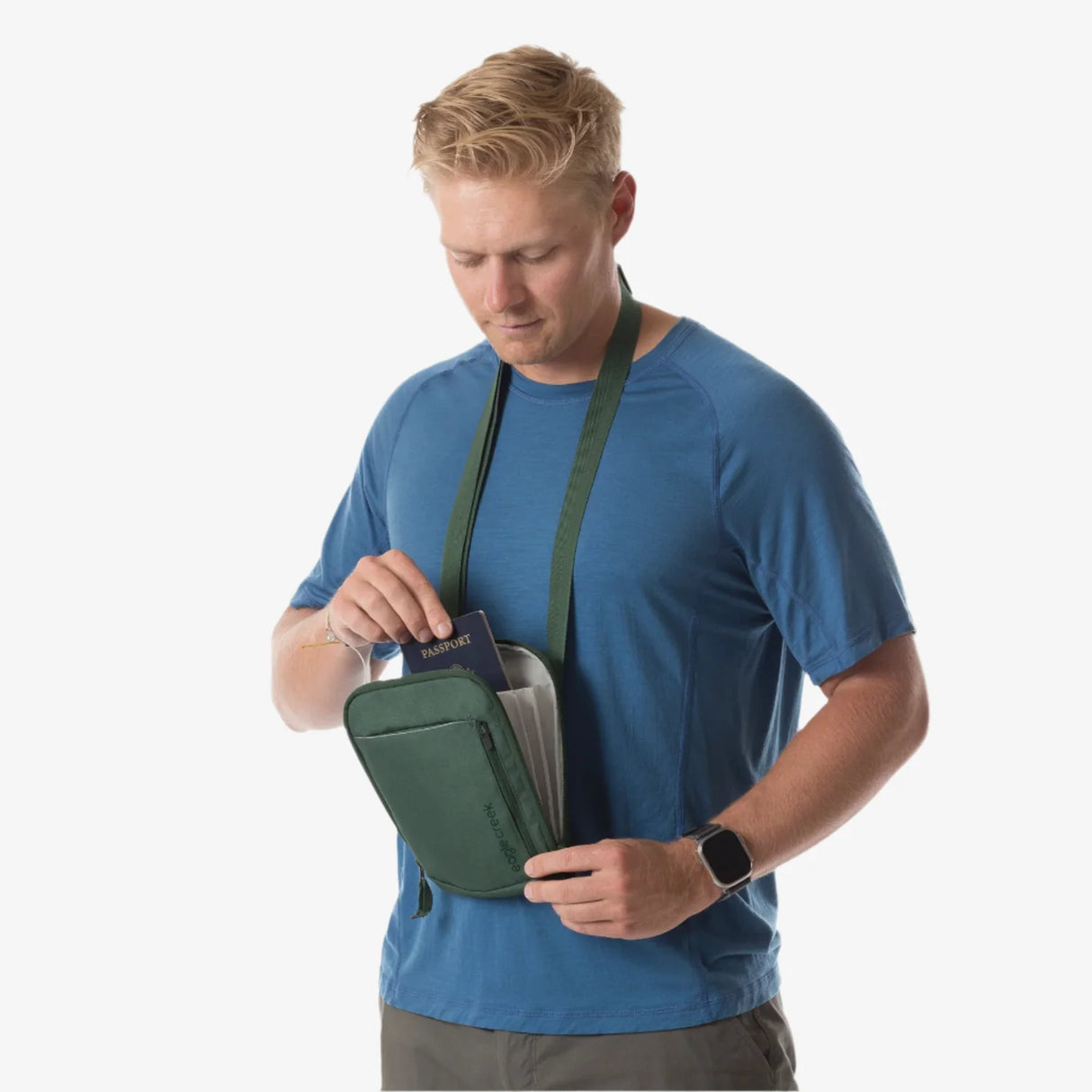 Eagle Creek Stash RFID Crossbody Bag, Grass Green