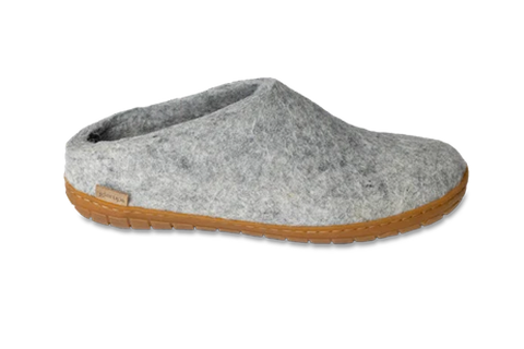 Glerups Felt Slipper With Rubber Sole
