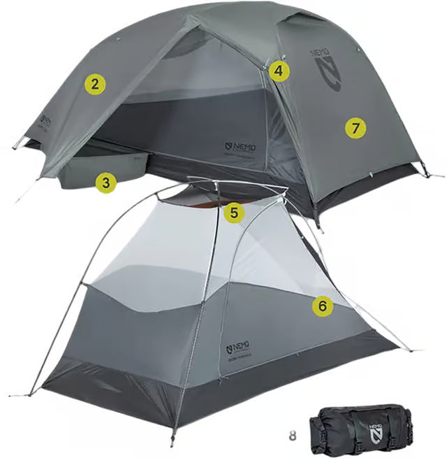 Nemo Dragonfly OSMO Bikepack 2p Tent