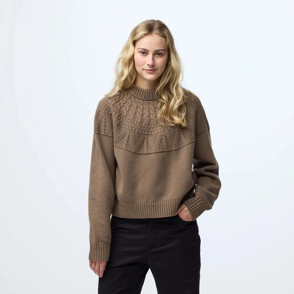 Fjallraven Ovik Solid Jacquard Knit Sweater Women's