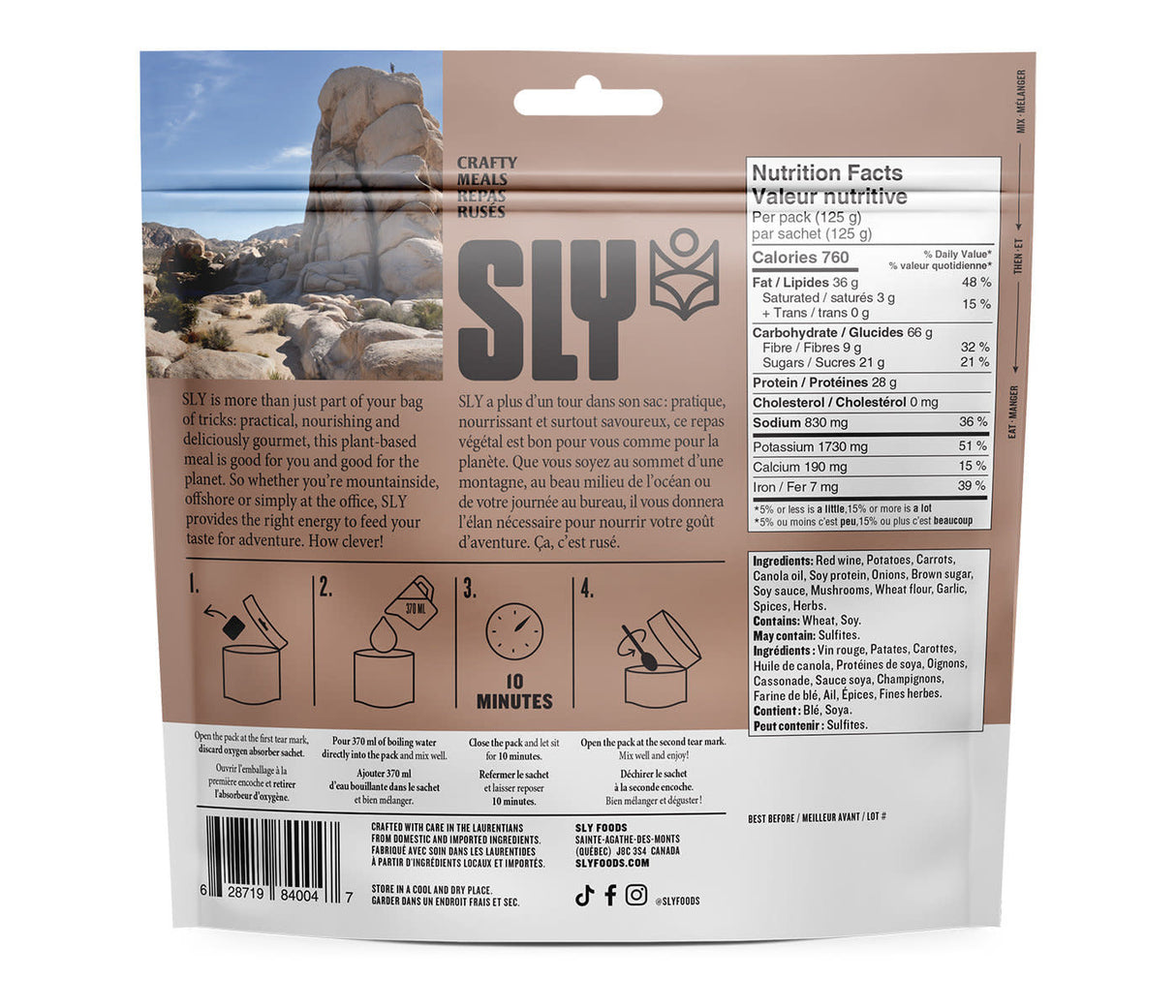 Sly Foods Potato Bourguignon