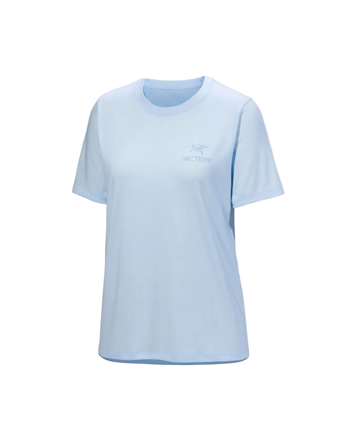S26-X000009502-Kragg-SL-Cotton-Emblem-Crew-Shirt-SS-Alpine-Blue-Women-s