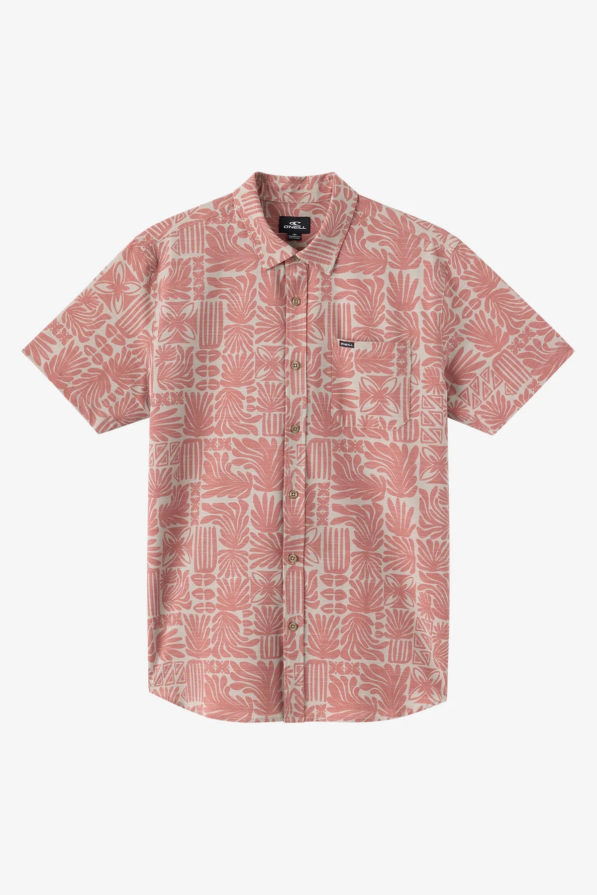 O'Neill UPF Slub Standard Woven Short Sleeve Button Up Shirt Men's
