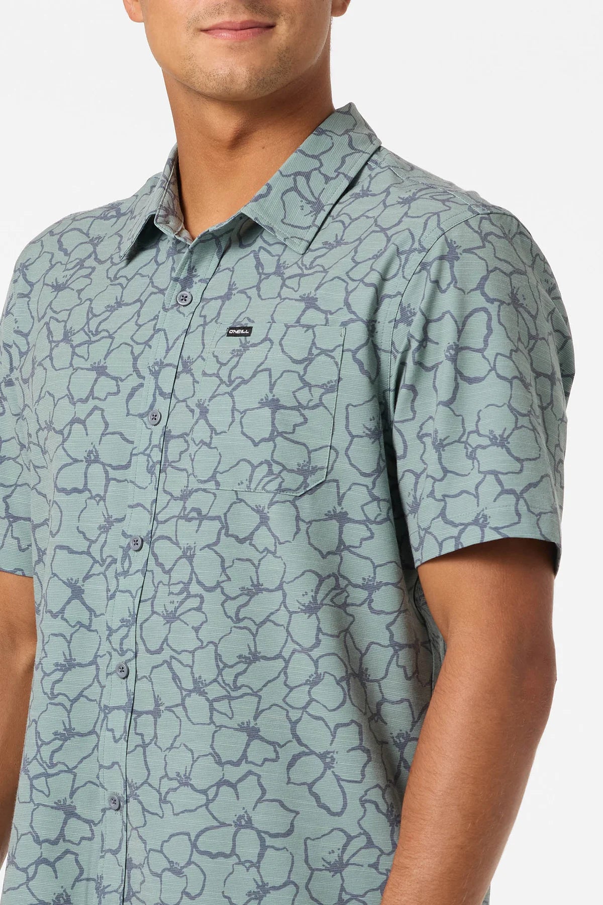 O'Neill UPF Slub RELAXED Short Sleeve Woven Shirt Men's