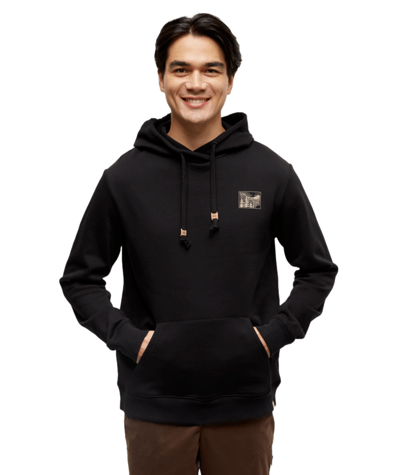 Ten Tree Etched Mountain Hoodie Graphic Men's