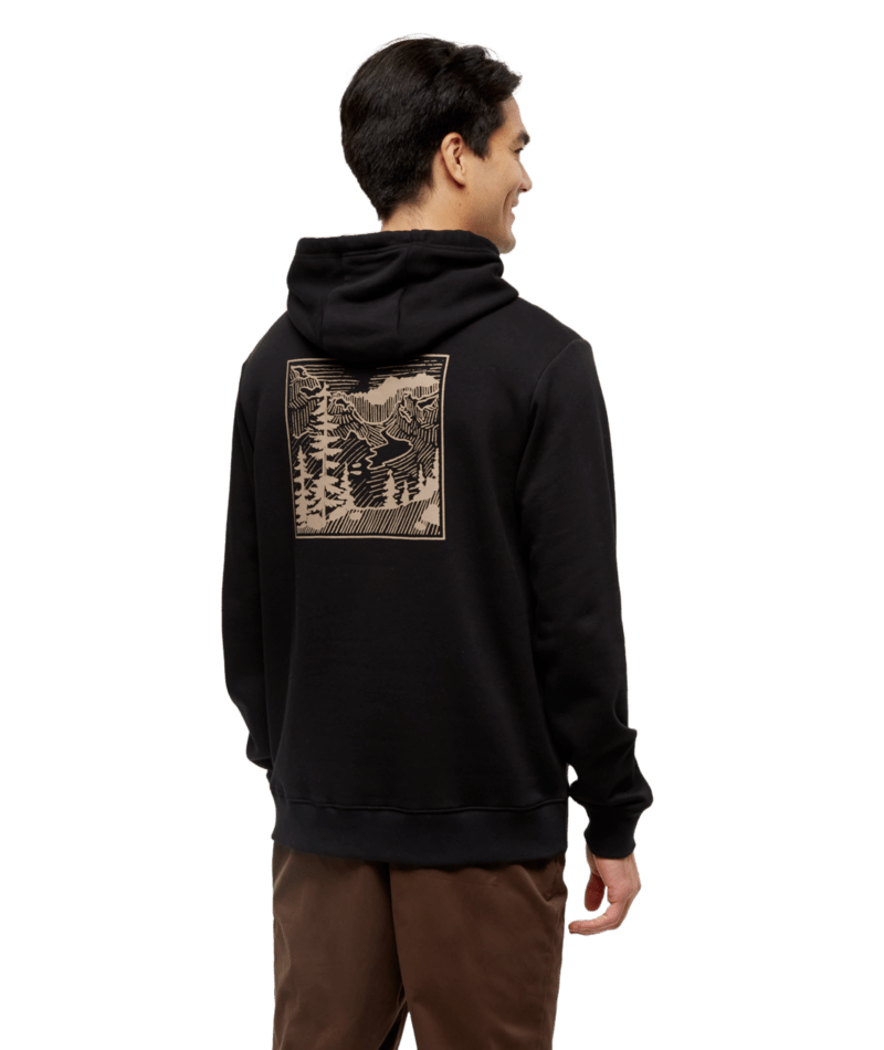Ten Tree Etched Mountain Hoodie Graphic Men's