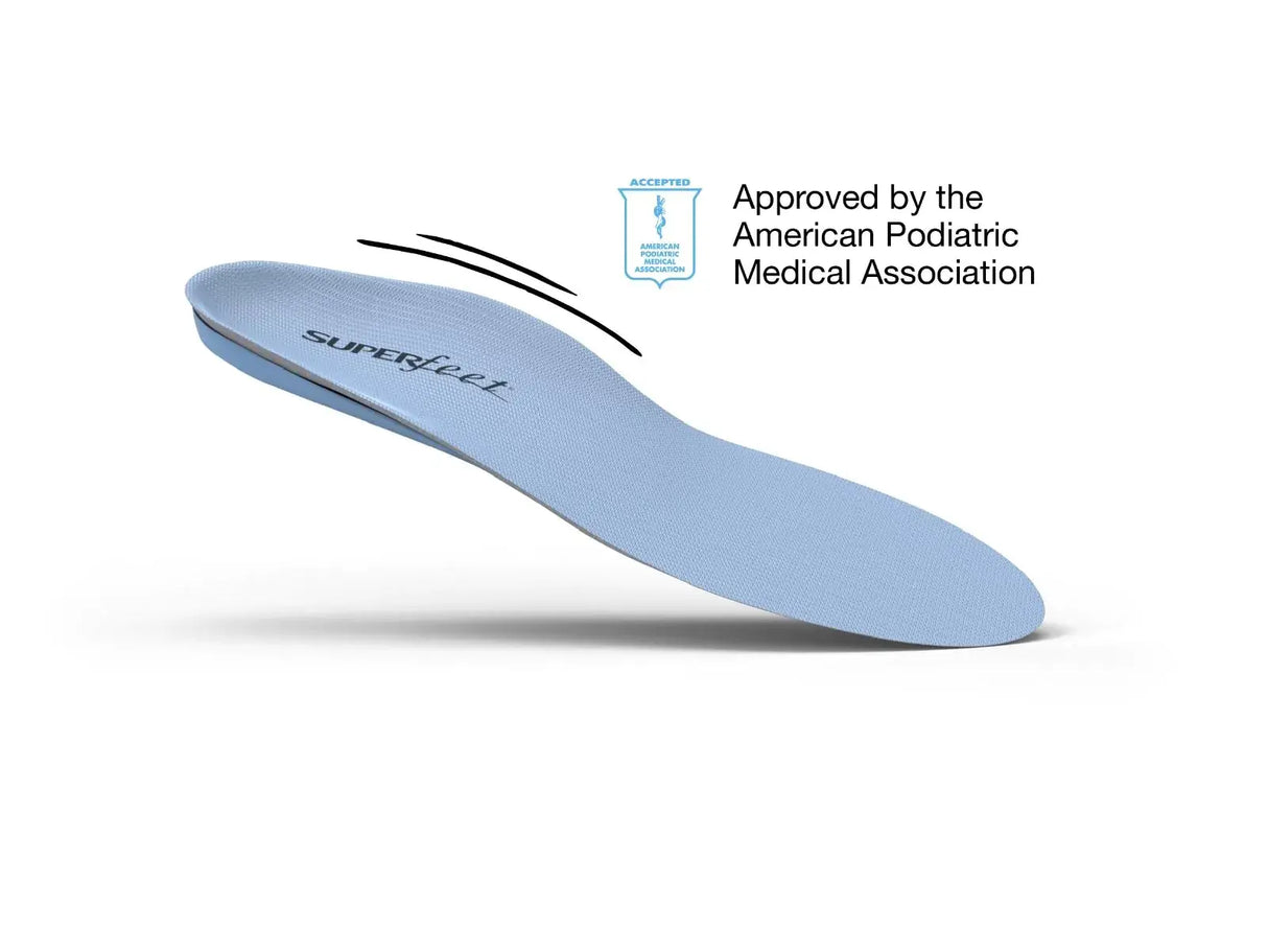 Superfeet All-Purpose Support Medium Arch Insoles (Blue)