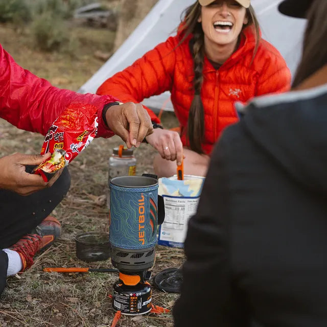 Jetboil Flash stove system used outdoors
