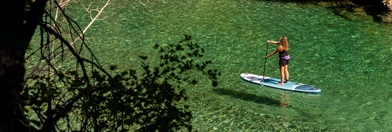 Red Paddle inflatable SUP boards on the water