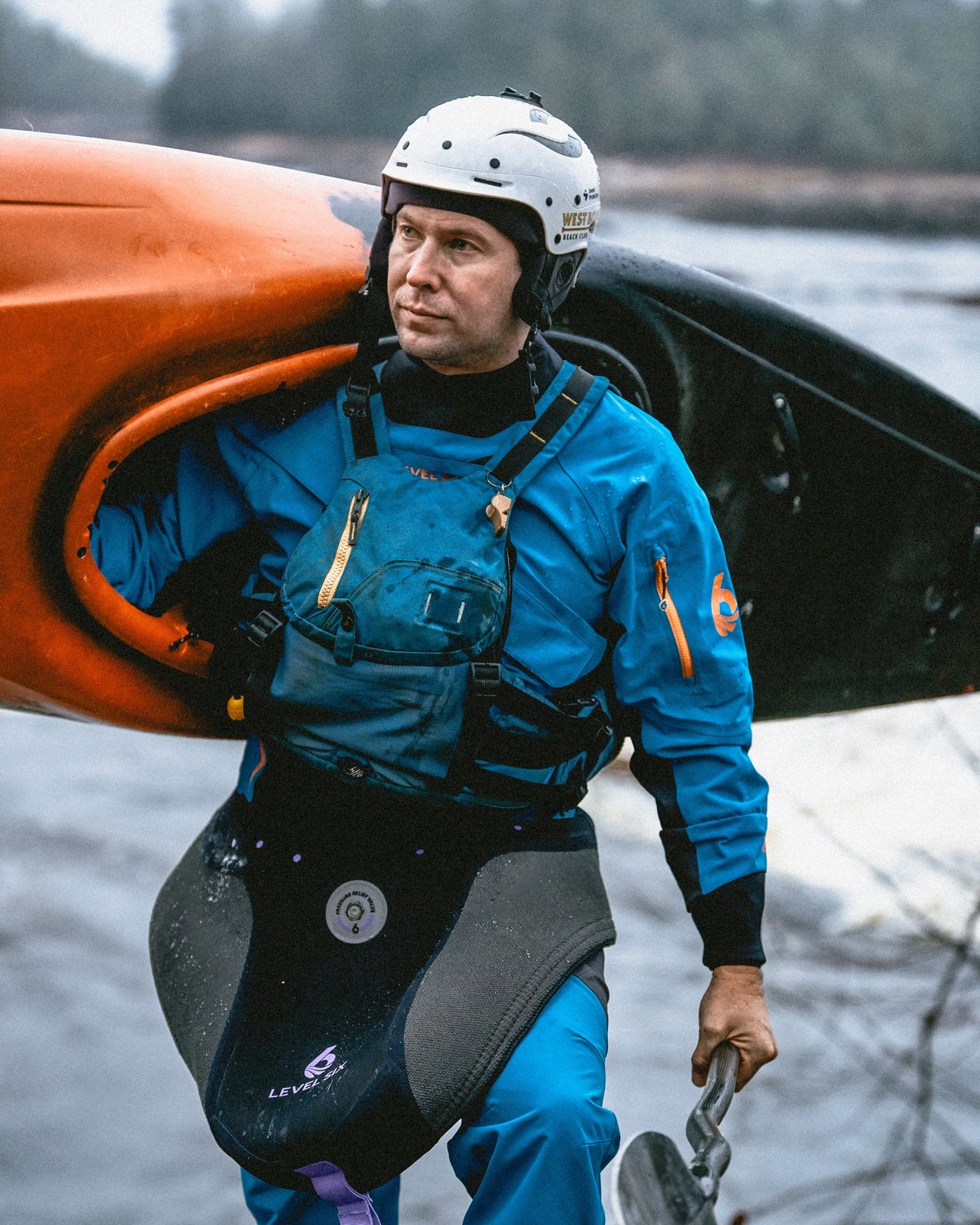 Level Six paddlesports gear on the water