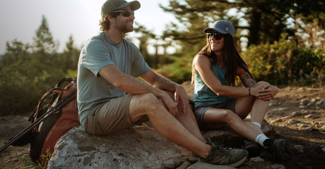KÜHL outdoor apparel on trail