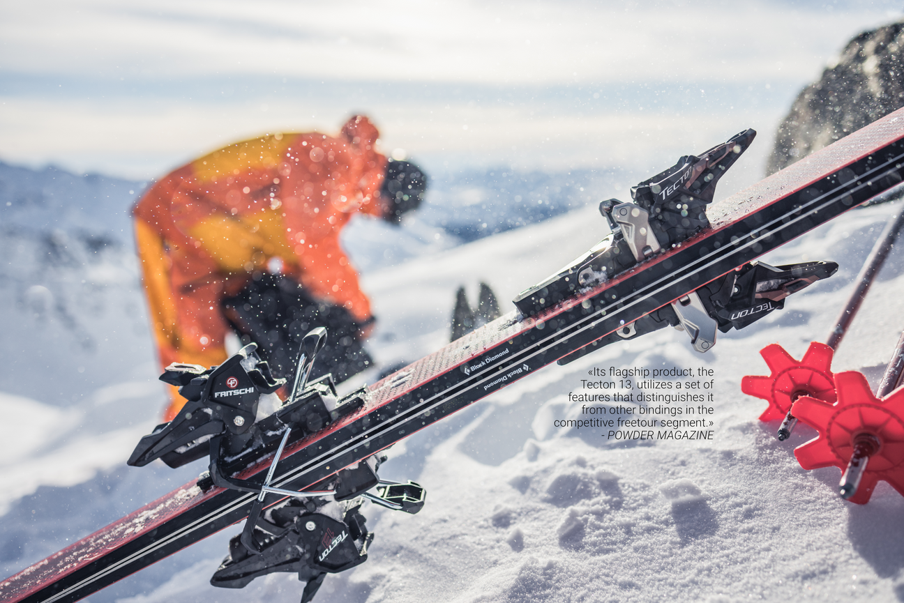 Fritschi Tecton touring bindings in mountain terrain