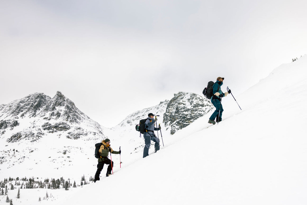 G3 backcountry skiing gear in use outdoors