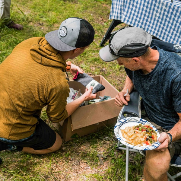 Darn Tough socks in an outdoor community setting