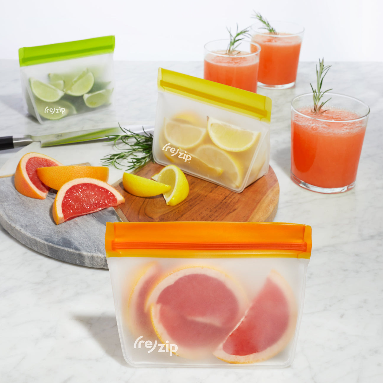 (re)zip reusable food storage bags