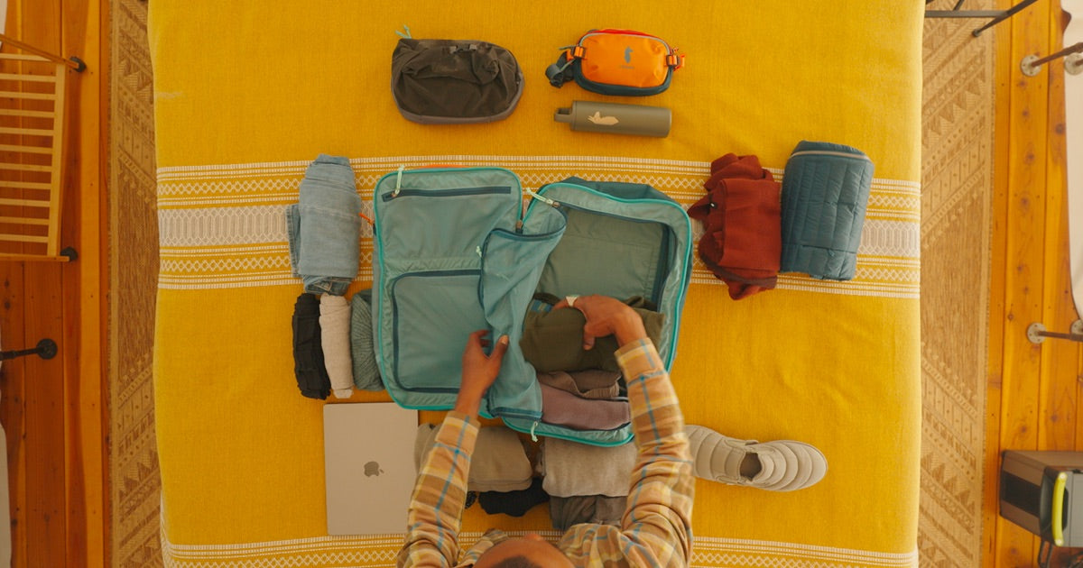 Cotopaxi Allpa travel packs in bright colours
