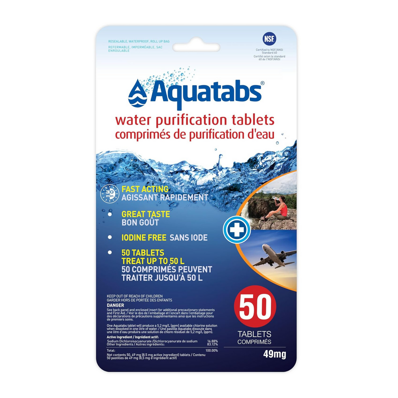 Aquatabs water purification tablets