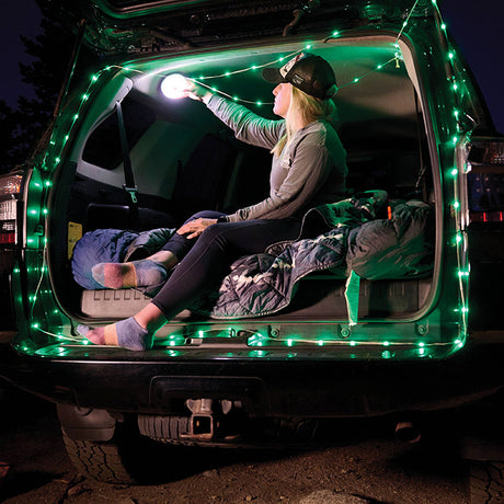 Nite Ize utility gear used at a campsite