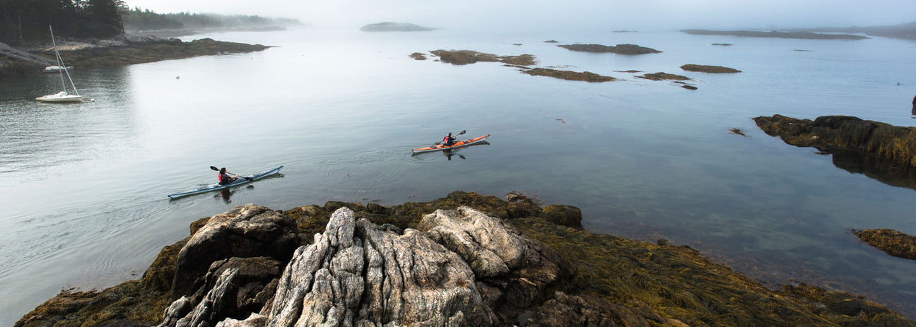 P&H Cetus sea kayak on open water