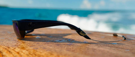 Outdoor eyewear secured with Cablz retainers