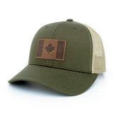 Byward Outfitters Canada Flag Leather Patch Hat