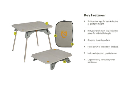 Nemo Moonlander Dual-Height Camp Table